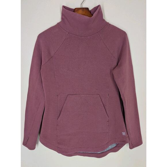 Title Nine Pullover Womens Medium Most Wanted Happy Trails Zip Pocket Thumbholes - Picture 1 of 10